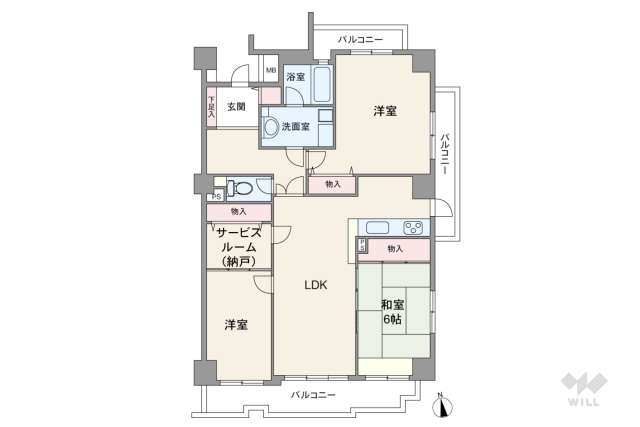 グランドメゾン高見:間取り図面