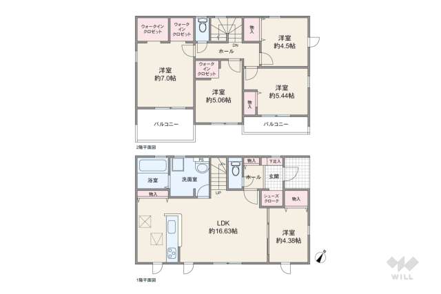 春日井市石尾台3丁目 一戸建て:間取り図面
