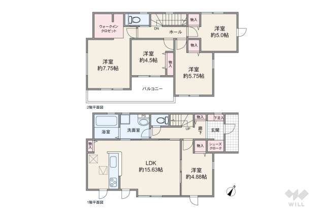 春日井市石尾台3丁目 一戸建て:間取り図面
