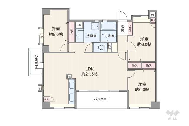 サンパーク鶴舞公園南:間取り図面