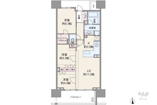 パークコート上前津プレミアプラス:間取り図面