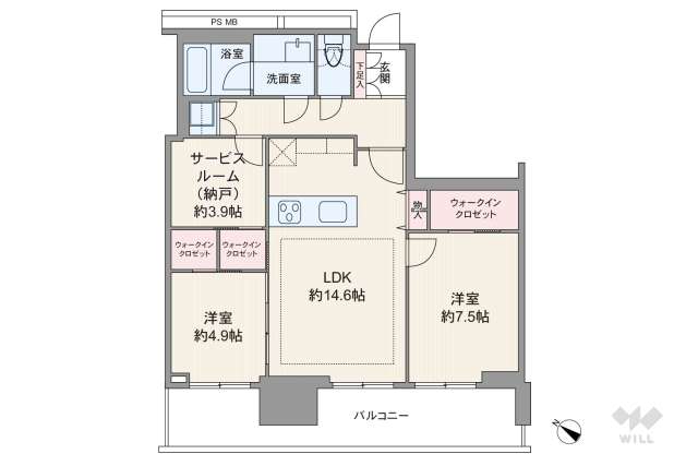 リガーレ日本橋人形町:間取り図面