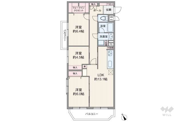 イトーピア上池台マンション:間取り図面