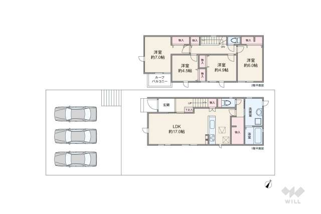 春日井岩成台7丁目 第1期:間取り図面