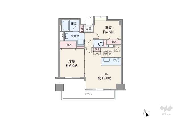 ザパームス代々木:間取り図面