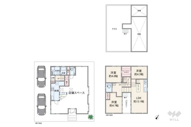 箕面市桜井1丁目 一戸建て:間取り図面