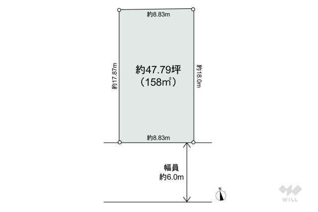 瀬戸市白山町1丁目 土地:間取り図面