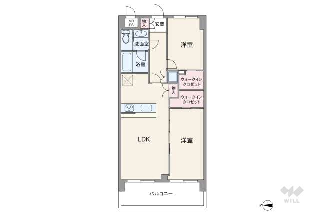セザールお花茶屋:間取り図面