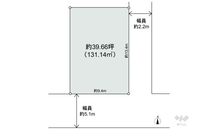 尼崎市東園田町3丁目 土地:間取り図面