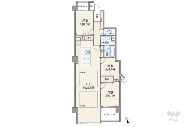山王ガーデンハイツ:間取り図面