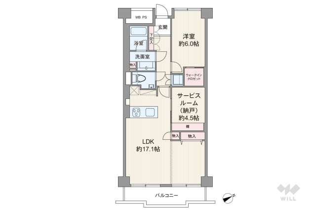クレール白金台:間取り図面