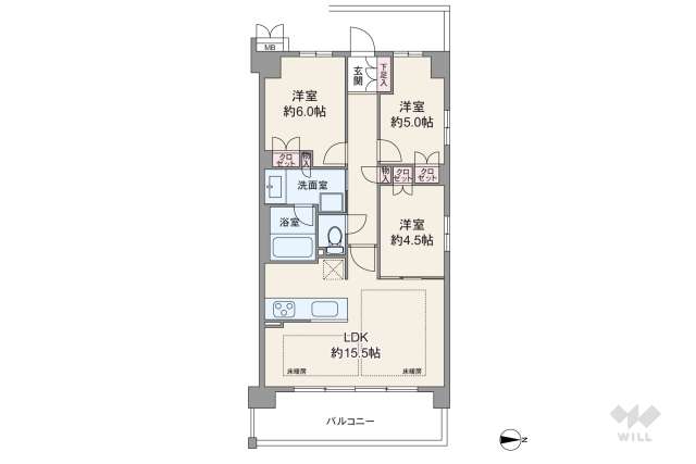 ジオ武庫川:間取り図面