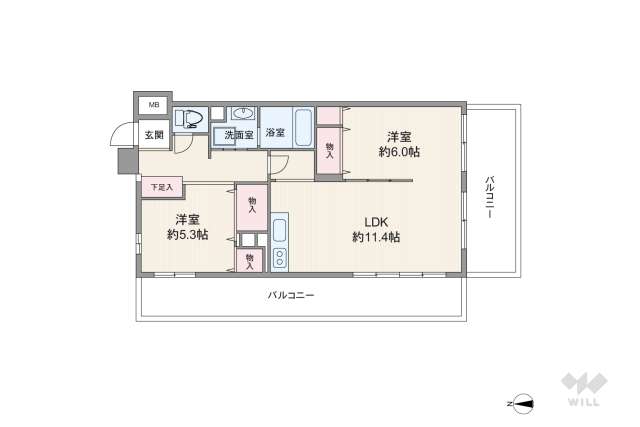 グリーンパーク第15綾瀬:間取り図面