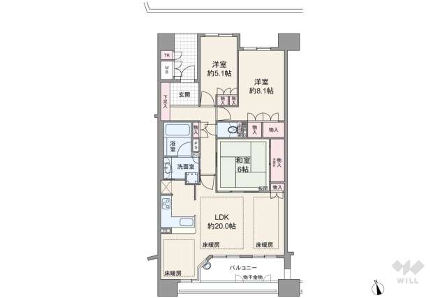 メリア:間取り図面