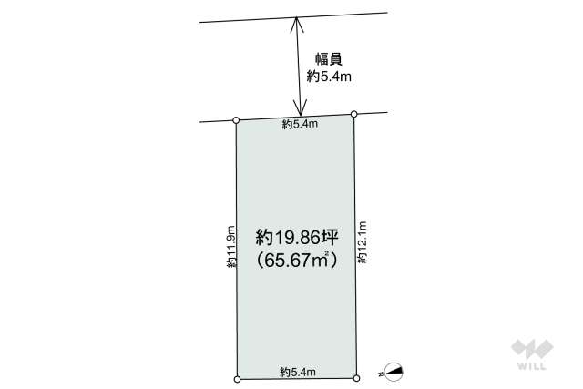 中野区若宮2丁目 土地:間取り図面