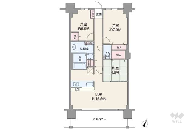 エクステラス日生中央イーストテラス:間取り図面