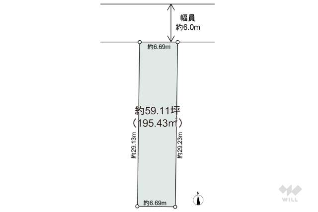 名古屋市名東区代万町2丁目 土地:間取り図面