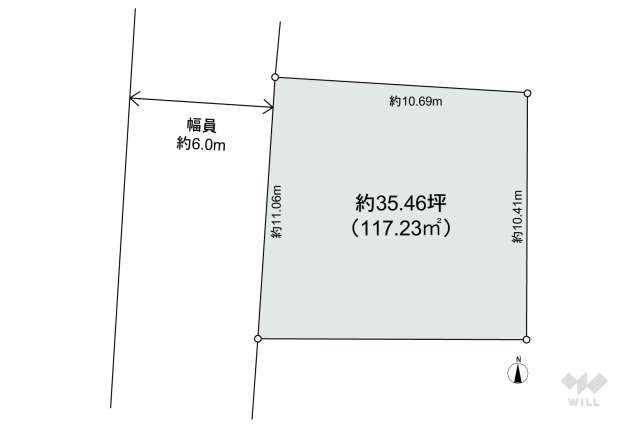 名古屋市昭和区村雲町 土地:間取り図面