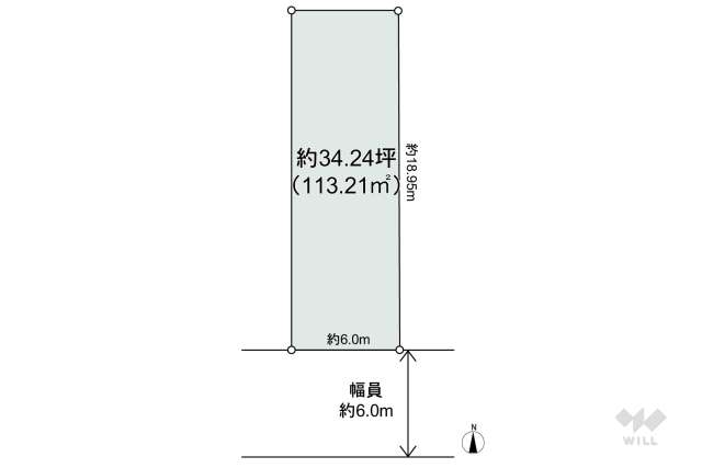 名古屋市昭和区村雲町 土地:間取り図面