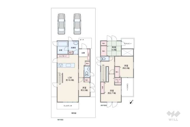 尼崎市塚口町6丁目 一戸建て:間取り図面