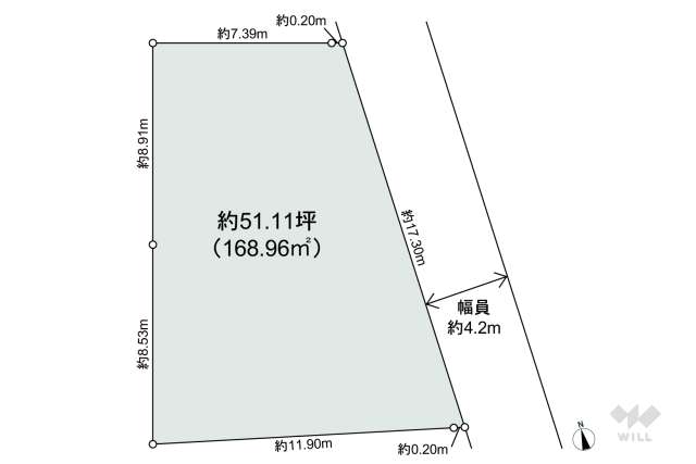 箕面市箕面2丁目 土地:間取り図面