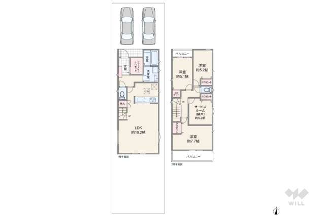名古屋市緑区鳴海町字薬師山 一戸建て:間取り図面