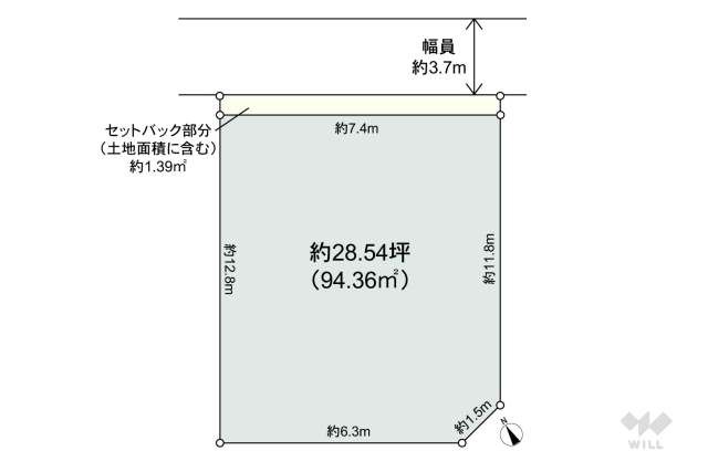 大阪市天王寺区松ケ鼻町 土地:間取り図面