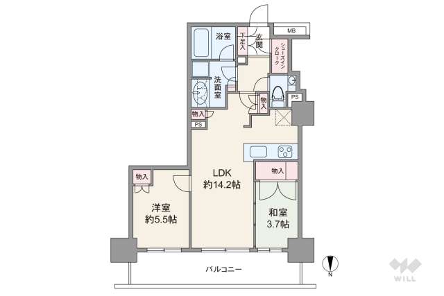 プライムパークス品川シーサイドザタワー:間取り図面