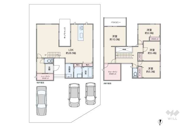 宝塚市逆瀬台4丁目 一戸建て:間取り図面