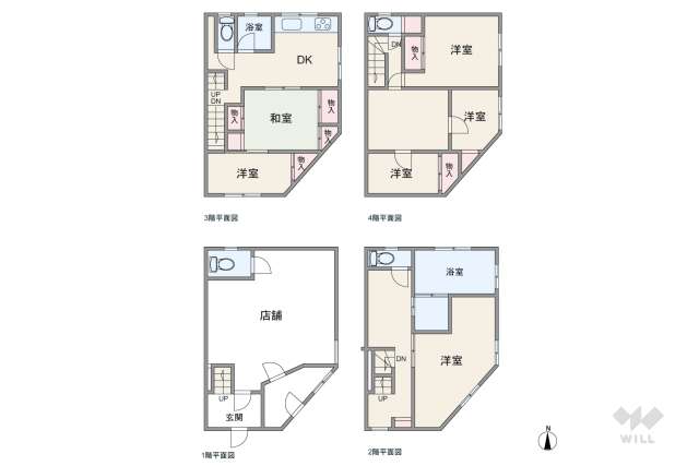 尼崎市東本町4丁目 一戸建て:間取り図面