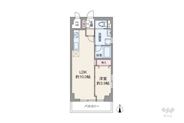早稲田鶴巻マンション:間取り図面