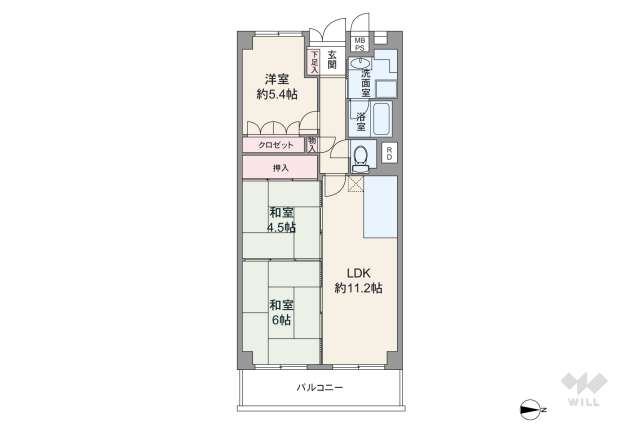 第二茨木ビューハイツ:間取り図面