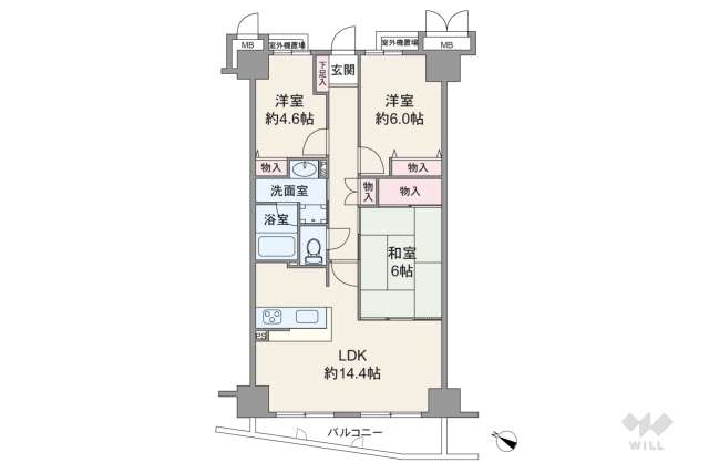 グランドメゾン神戸本山:間取り図面