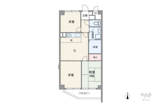 ワコーレ五反野2:間取り図面