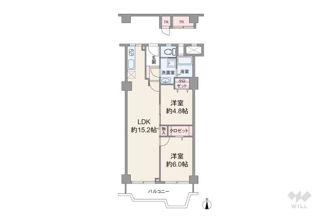 メガロコープ茨木:間取り図面