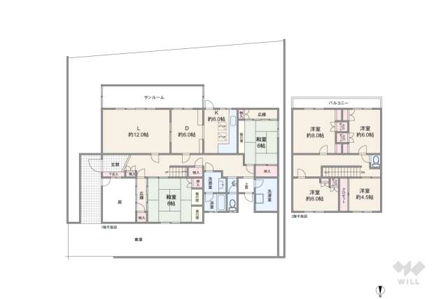 宝塚市売布きよしガ丘 一戸建て:間取り図面