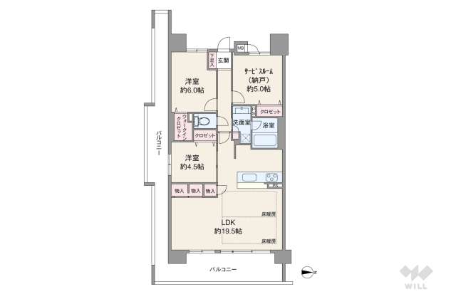 エスリード南茨木:間取り図面