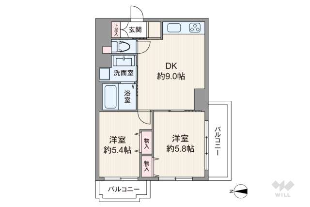 日商岩井自由が丘マンション:間取り図面