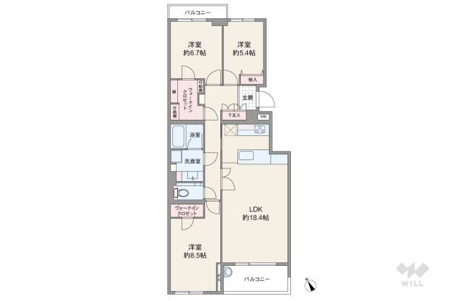 パークコート学芸大学:間取り図面