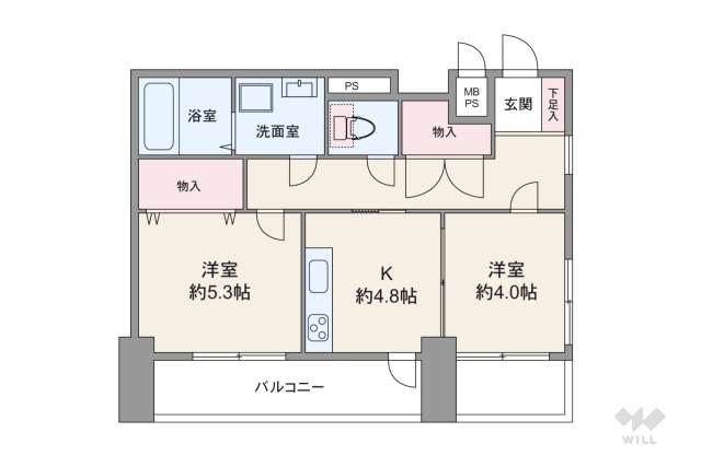 ライオンズマンション魚崎第6:間取り図面