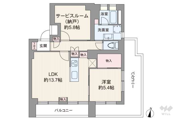 ダイヤアクティ三軒茶屋:間取り図面