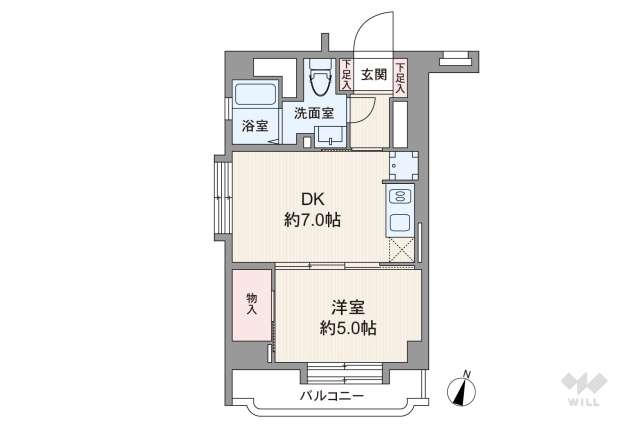 シャンボール第2大森:間取り図面