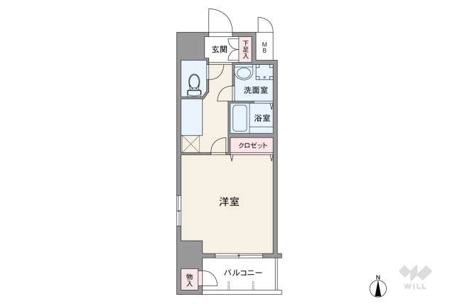 エステムコート名古屋金山ミッドクロス:間取り図面