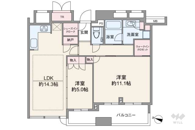 シティタワー梅田東:間取り図面