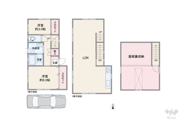宝塚市野上5丁目 一戸建て:間取り図面