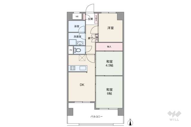 カサベラ甲南:間取り図面
