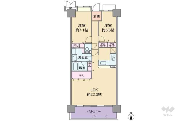 セルヴィオ3番館:間取り図面