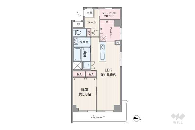 秀和目黒駅前レジデンス:間取り図面