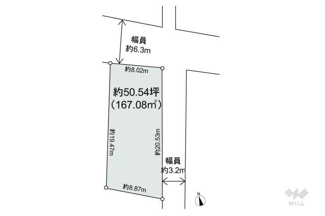 名古屋市瑞穂区雁道町4丁目 土地:間取り図面