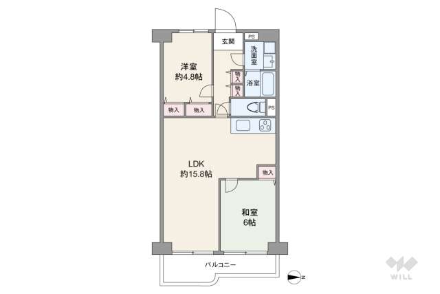 サンマンション塚口第1:間取り図面